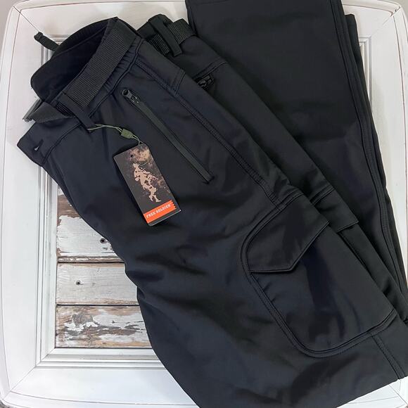 Free Soldier mens sz. 34/34Softshell fleece lined cargo snow hiking Pants 121B - Picture 2 of 13